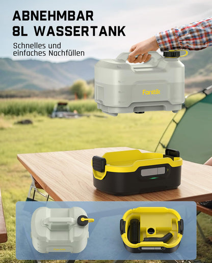 Fanttik NB8 Nano Akku-Hochdruckreiniger – 8 Liter Tank