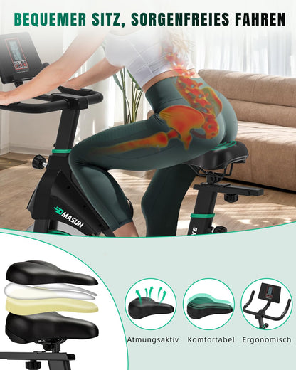 DMASUN Heimtrainer Fahrrad Ergometer – leise & Tablet-Halter