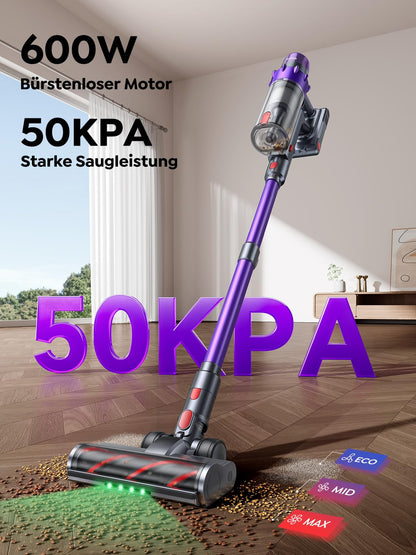 SMOTURE VAC02 Akku-Staubsauger, kabellos, 600 W, 50.000 Pa