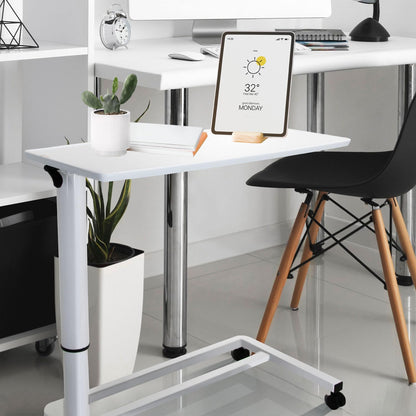 hjh OFFICE Stand II 830054 Sitz-Stehtisch höhenverstellbar weiss