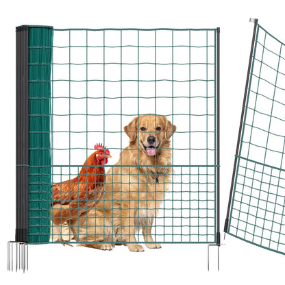 VOSS.farming Hühnernetz mit Durchgang 25m 125cm grün ohne Strom