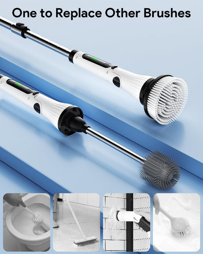 Leebein Spin Scrubber - Elektrische Reinigungsbürste, 8-teilig