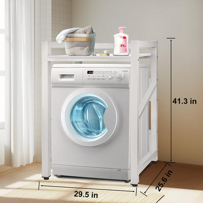 JXZ Waschmaschinenschrank Überbau - Höhenverstellbar, Weiss F