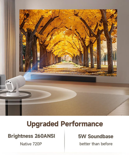 CineMini Mini Beamer - Smart Projektor 4K Android 11 Elektr. Fokus