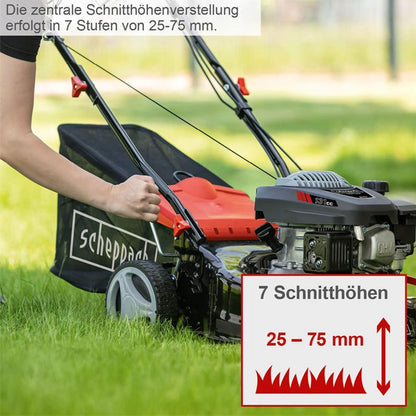 Scheppach RM420 Rasenmäher - 3in1, 420mm Schnittbreite