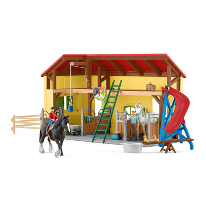 SCHLEICH Farm World Pferdestall 42485 – Spielset Bauernhof