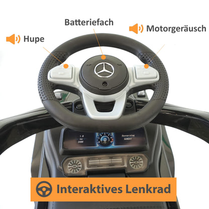 LEMODO Mercedes Rutschauto mit Schiebstange & Sicherheitsbügel