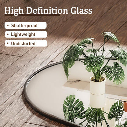 BEAUTYPEAK Ganzkörperspiegel Bogen 181x63 cm - Schwarz