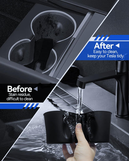 LANTU Tesla Model Y Juniper Mittelkonsole Organizer Set - 5 Pcs Beflockung