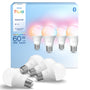 Philips Hue Essential LED Lampe A60 E27, weiss und farbig, 4er Pack, Leuchtmittel in Birnenform