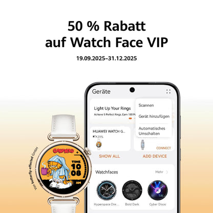 HUAWEI Watch GT 6 Smartwatch 41 mm Gold mit GPS und AMOLED-Display