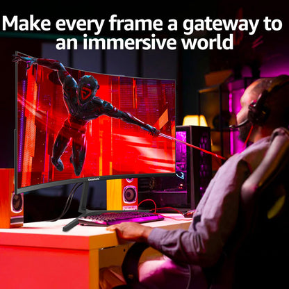 Gawfolk Curved Gaming Monitor 27 Zoll 180Hz - Full HD