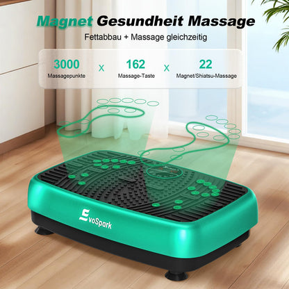 EvoSpark Vibrationsplatte JTF017D-D mit Doppelmotor, Grün