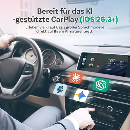 OTTOCAST Mini Slim 2-in-1 Wireless CarPlay & Android Auto Adapter