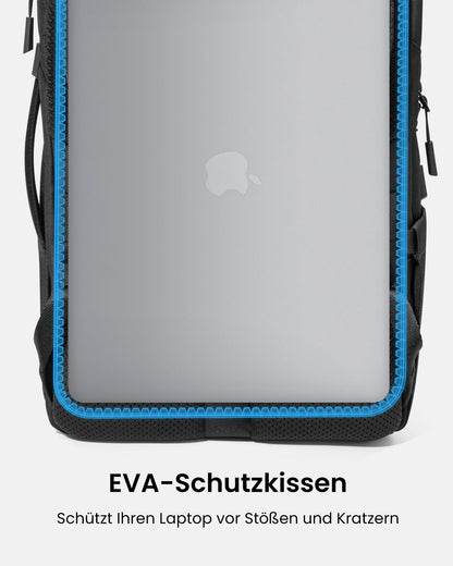 tomtoc 24L Business Laptop Rucksack für 15,6-16 Zoll - Schwarz