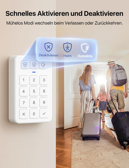 X-Sense AS08 Smart Home Alarmanlage mit Tür- und Fenstersensoren
