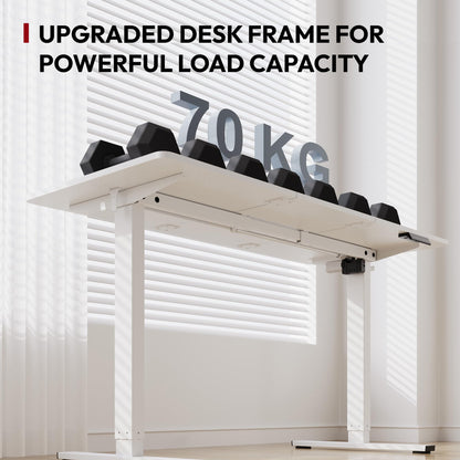 SANODESK Standing Desk höhenverstellbar 110x54 cm - Weiss