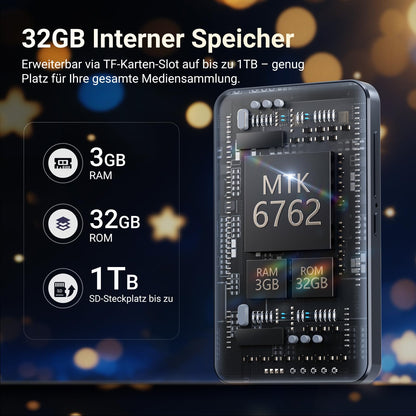 MECHEN H10 Lite MP3 Player mit WiFi, Bluetooth und 32 GB Speicher