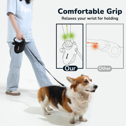 Pecute Rollleine 10 m, einziehbare Hundeleine für Hunde bis 50 kg