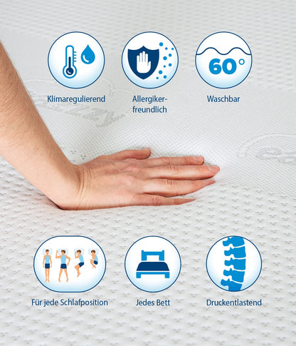 Genius eazzzy Premium Cube Matratzentopper - 140x200 cm