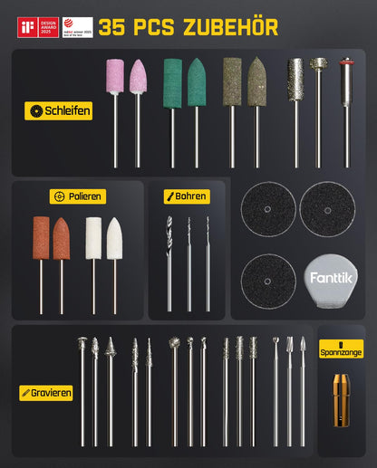 Fanttik F2 Master Mini Akku-Multifunktionswerkzeug – 25000 U/min