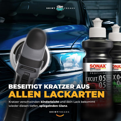 Shiny Freaks Politur Set mit Sonax ExCut und Ceramic Spray, 8-teilig