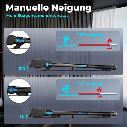 Riksion Klapp-Laufband mit Schreibtisch – Büro & Zuhause