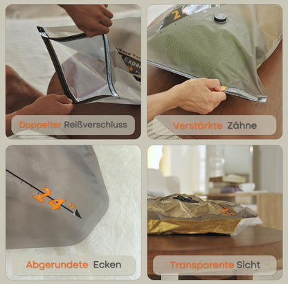 Vacbird Vakuumbeutel Set, 15 Stück mit kabelloser Vakuumpumpe