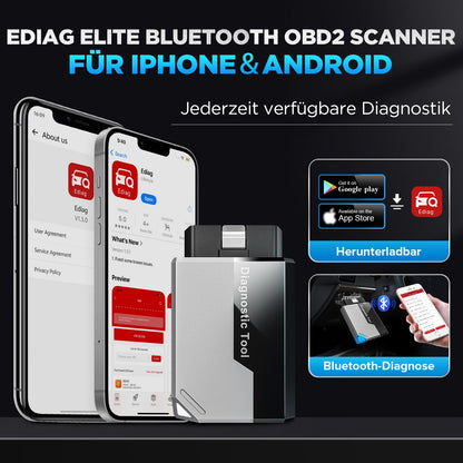 KINGBOLEN EDIAG Elite OBD2 Diagnosegerät Bluetooth FCA Can FD