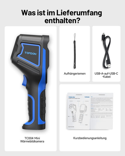 TOPDON TC004 Mini Wärmebildkamera mit 240x240 IR-Auflösung