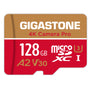 Gigastone microSD Speicherkarte 128GB, 4K, 100/50 MB/s, V30 mit SD-Adapter