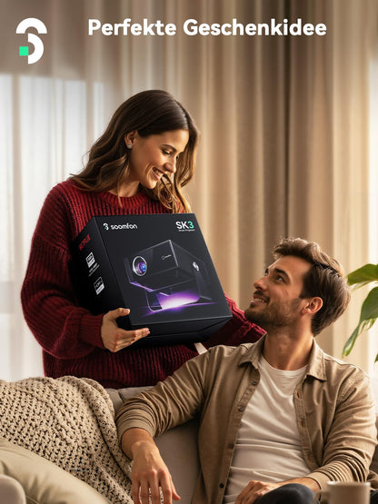 SOOMFON SK3 Smart Beamer - Full HD Projektor mit WiFi & Bluetooth