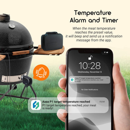 Inkbird Grillgebläse Bluetooth WiFi 4 Sonden für Smoker