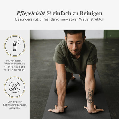 Lotuscrafts Yogamatte MUDRA, 5 mm, rutschfest, 183 x 60 cm