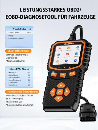 nexzcheck K89 OBD2 Diagnosegerät – KFZ Fehlerauslesegerät