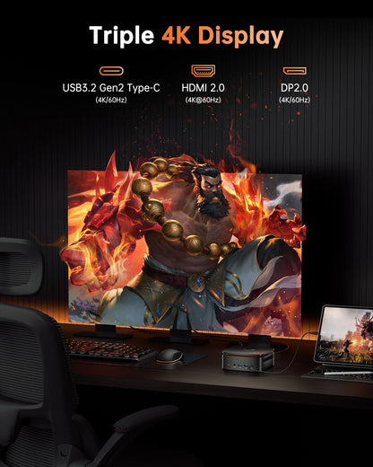 NiPoGi Hyper H1 Mini PC – Ryzen 7 6800H, 32GB RAM, 1TB SSD