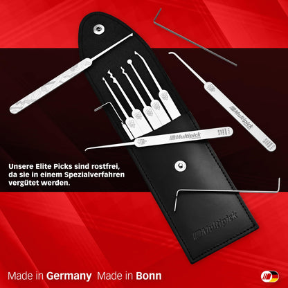 MULTIPICK Lockpick Set Lockpicking Werkzeug - 11-teilig 0.6mm