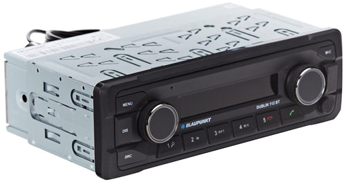 Blaupunkt Dublin 112 BT Autoradio, schwarz. Ermöglicht Audiowiedergabe und Freisprechen via Bluetooth im Fahrzeug.