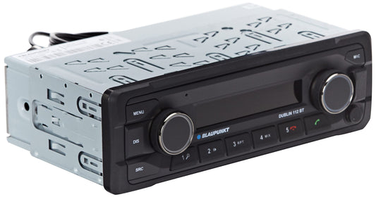 Blaupunkt Dublin 112 BT Autoradio, schwarz. Ermöglicht Audiowiedergabe und Freisprechen via Bluetooth im Fahrzeug.