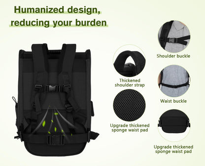 Pecute Haustierrucksack mit Netzfenster, faltbar, wasserdicht, XL