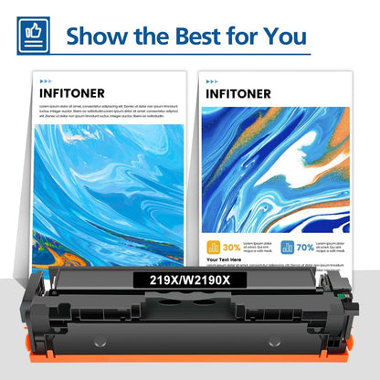 INFITONER 219X 219A Toner 4er-Pack mit Chip für HP Color LaserJet Pro