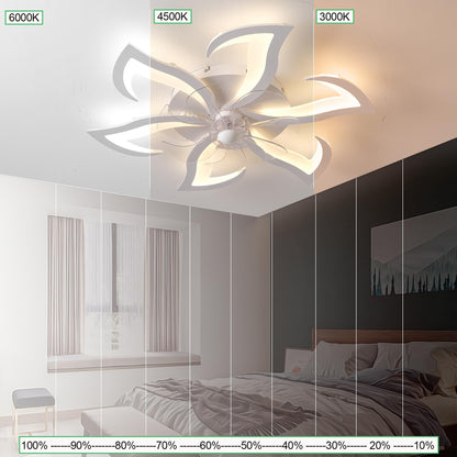 MYYCX Deckenventilator mit Beleuchtung M-CX09A, 70 cm, weiss