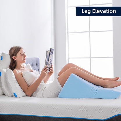 NOFFA Lesekissen Ergonomisches Keilkissen – Memory Schaum