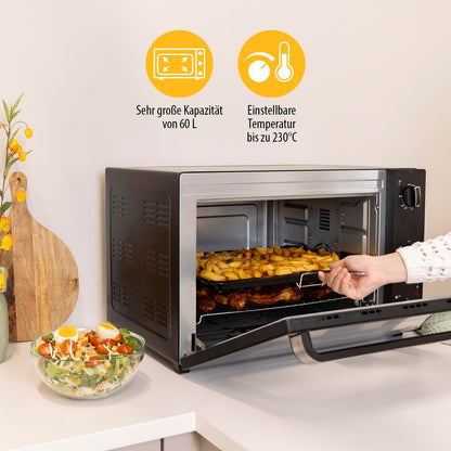 Tristar OV-3640 Umluft-Backofen – 60 L mit Grillfunktion