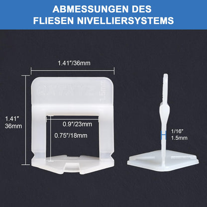 Fliesen Nivelliersystem: Nivellier-Zuglaschen 1.5mm – 2500 Stück
