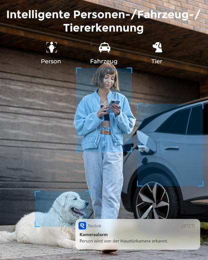 Reolink RLC-510WA 2K+ WLAN Überwachungskamera Aussen, 5MP, Schwarz