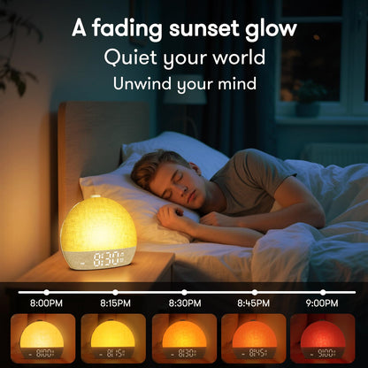 ARUQO BL50 Tageslichtwecker, Lichtwecker mit Sonnenaufgang