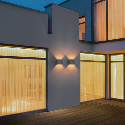 Klighten LED Wandleuchte G9 3000K Anthrazit, aussen/innen, 2er-Set