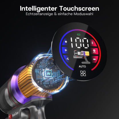 Aodebiao V16 Akku-Staubsauger 600 W, kabellos, mit LED-Touchscreen