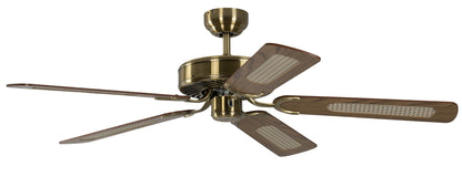 Potkuri Deckenventilator ohne Licht - Messing Antik 132cm